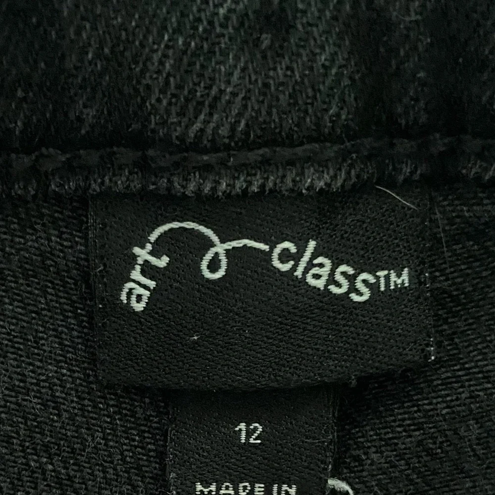 (2)-ART CLASS-GIRLS BLACK DENIM JEANS-SIZE 12